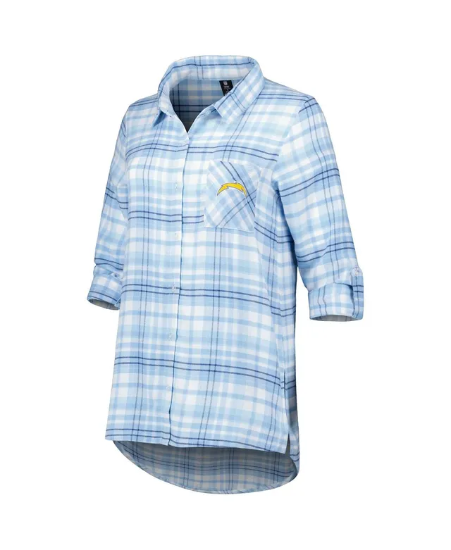 CONCEPTS SPORT Women's Concepts Sport Navy Chicago Bears Plus Size Mainstay  Flannel Full-Button Long Sleeve Nightshirt, Nordstrom