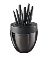 Cuisine::pro Id3 Black Samurai the Egg Knife Block Set, 9 Piece