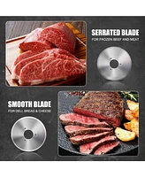 Aemego Electric Meat slicer for Home Use 200W Food Slicer with Removable Stainless Steel Blade, Adjustable Thickness, Meat Cutter Machine for Deli, Je