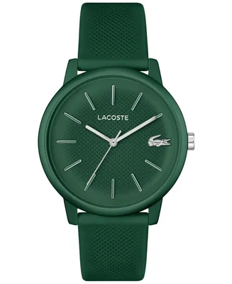 Lacoste Men's L 12.12 Move Green Silicone Strap Watch 42mm