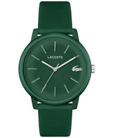 Lacoste Men's L 12.12 Move Green Silicone Strap Watch 42mm