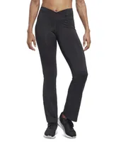 Reebok Women's Workout Ready Crossover-Waist Bootcut Pants