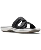 Clarks Women's Cloudsteppers Breeze Piper Comfort Slide Sandals