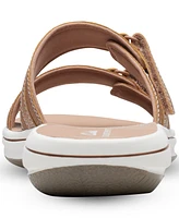 Clarks Women's Cloudsteppers Breeze Piper Comfort Slide Sandals