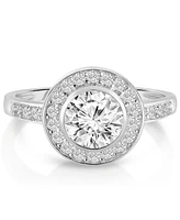 Sterling Silver Clear Bezel-set Cubic Zirconia Ring