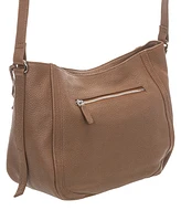 Mancini Women's Pebbled Sophia Crossbody Handbag