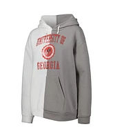 Women's Gameday Couture Gray, White Georgia Bulldogs Split Pullover Hoodie