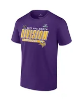 Men's Fanatics Purple Minnesota Vikings 2022 Nfc North Division Champions Big and Tall Divide Conquer T-shirt