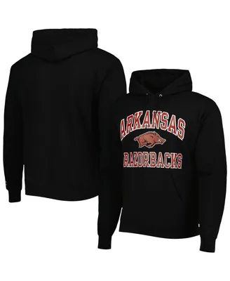 Men's Champion Black Arkansas Razorbacks High Motor Pullover Hoodie