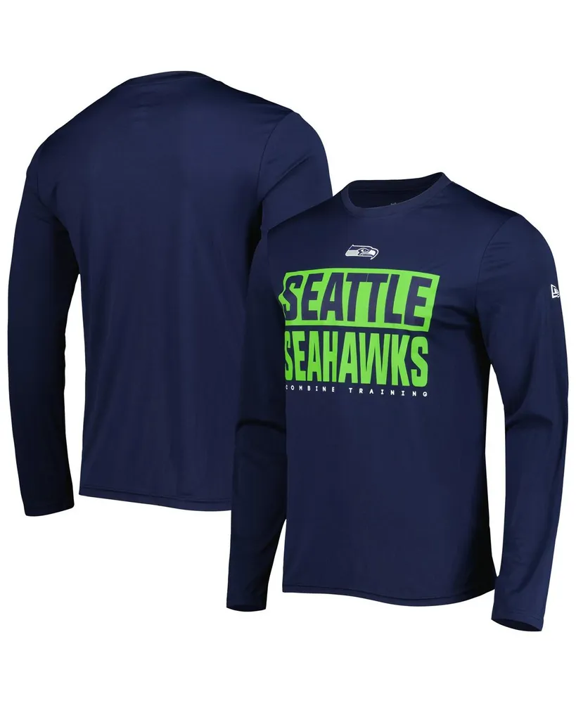 New Era Men's New Era College Navy Seattle Seahawks Combine Authentic  Offsides Long Sleeve T-Shirt