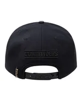 Men's Pro Standard Washington Commanders Triple Black Snapback Hat