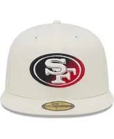 Men's New Era Cream San Francisco 49ers Chrome Color Dim 59FIFTY Fitted Hat