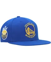 Men's Mitchell & Ness Royal Golden State Warriors Side Core 2.0 Snapback Hat