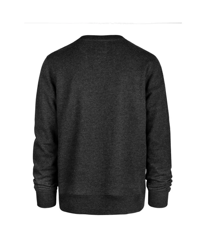 Men's '47 Brand Heather Black Utah Jazz Tribeca Emerson Pullover Sweatshirt