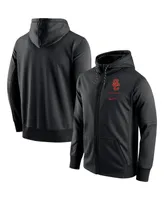 Men's Nike Black Usc Trojans Logo Stack Performance Full-Zip Hoodie