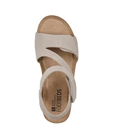 White Mountain Women's Fern Footbed Wedge Sandals