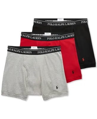 Polo Ralph Lauren Men's 3-Pack. Classic Cotton Boxer Briefs