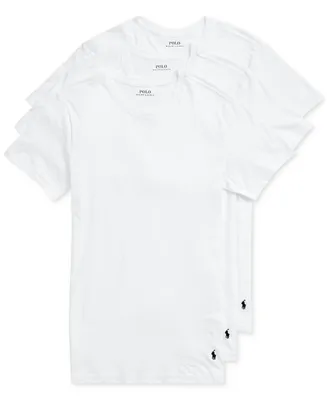 Polo Ralph Lauren Men's Slim Fit Crewneck Undershirt, 3-Pack