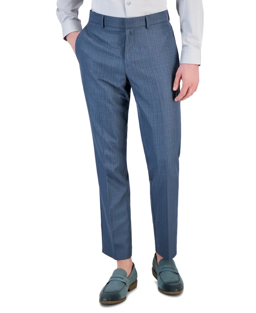 Perry Ellis Portfolio Mens Plaid Slim Fit Dress Pants - Walmart.com