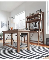 Autumn Flint Oak Home Office Ladder Desk