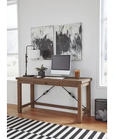 Autumn Flint Oak Home Office Writing Desk