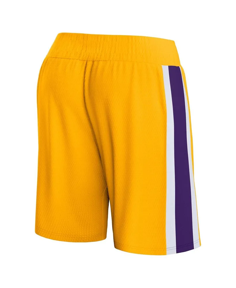 Men's Fanatics Gold Los Angeles Lakers Referee Iconic Mesh Shorts