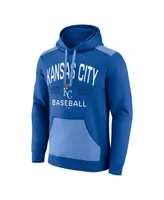 Men's Fanatics Royal, Light Blue Kansas City Royals Chip In Pullover Hoodie