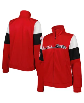 Women's G-iii 4Her by Carl Banks Red Atlanta Hawks Change Up Full-Zip Track Jacket