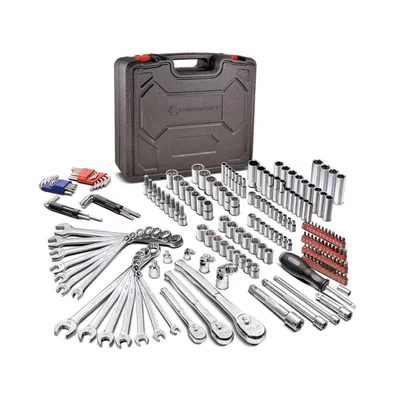 Powerbuilt 200 Piece Master Tool Set with Sockets, Ratchets, and Wrenches