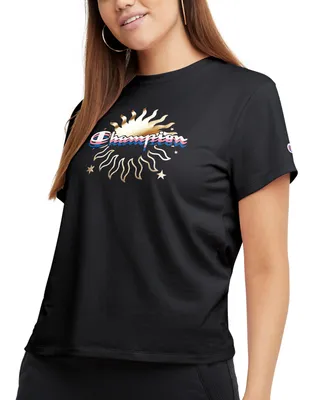Champion Women's Classic Cotton Graphic-Print T-Shirt