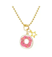Donut Gold Necklace for Girls
