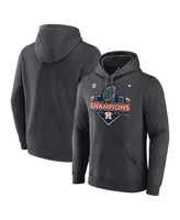 Men's Fanatics Heather Charcoal Houston Astros 2022 World Series Champions Locker Room Big and Tall Pullover Hoodie