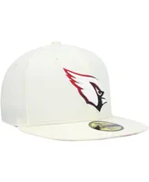 Men's New Era Cream Arizona Cardinals Chrome Color Dim 59FIFTY Fitted Hat