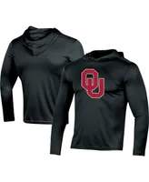 Men's Champion Black Oklahoma Sooners Logo Long Sleeve Hoodie T-shirt
