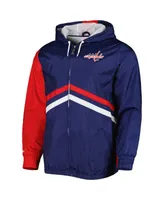 Men's Mitchell & Ness Navy Washington Capitals Undeniable Full-Zip Windbreaker Jacket