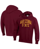 Men's Champion Maroon Arizona State Sun Devils Team Arch Reverse Weave Pullover Hoodie