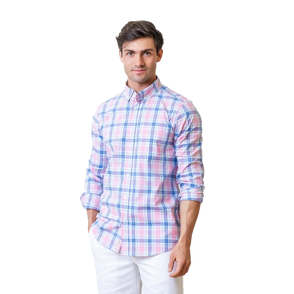 Hope & Henry Mens' Organic Poplin Button Down Shirt