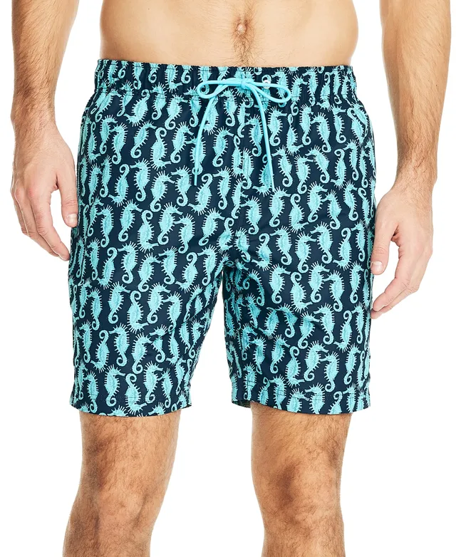 Nautica Men's Quick-Dry Floral-Print 6 Swim Trunks