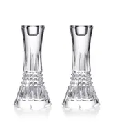 Waterford Lismore Diamond Candlestick 7", Set of 2