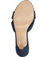 Journee Collection Women's Mannon Terry Cloth Dress Sandals