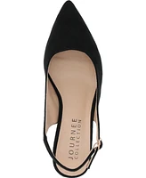 Journee Collection Women's Sylvia Block Heel Slingback Pumps