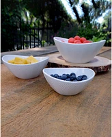 Euro Ceramica Highlands Nesting Serving Bowls, Set of 3