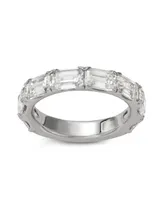 Charles & Colvard Moissanite Emerald Cut Wedding Band (4 5/8 ct. t.w. Diamond Equivalent) Sterling Silver