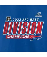 Men's Fanatics Royal Buffalo Bills 2022 Afc East Division Champions Divide & Conquer T-shirt