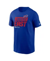 Men's Nike Royal Buffalo Bills 2022 Afc East Division Champions Locker Room Trophy Collection T-shirt