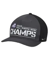 Men's Nike Black Tcu Horned Frogs College Football Playoff 2022 Fiesta Bowl Champions Locker Room CL99 Adjustable Hat