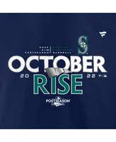 Men's Fanatics Navy Seattle Mariners 2022 Postseason Locker Room T-shirt