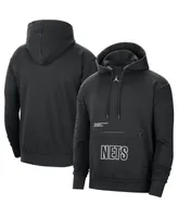 Men's Jordan Black Brooklyn Nets Courtside Statement Edition Pullover Hoodie