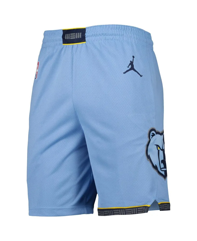 Men's Jordan Light Blue Memphis Grizzlies 2022/2023 Statement Edition Swingman Performance Shorts