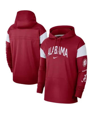 Men's Nike Crimson Alabama Crimson Tide Jersey Performance Pullover Hoodie